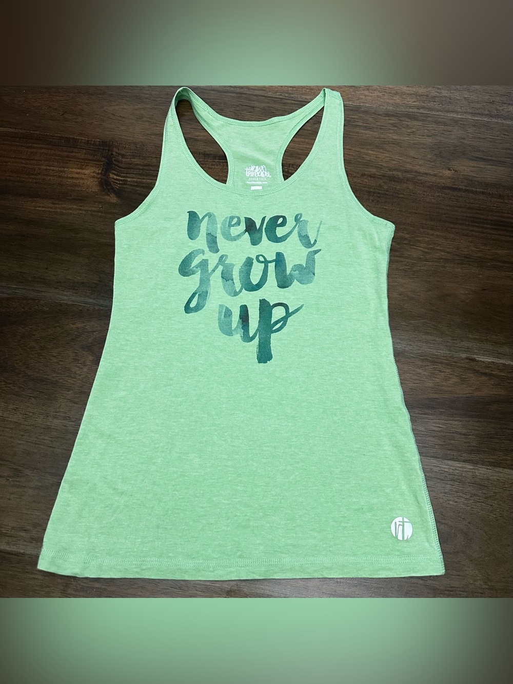 Raw Threads Never Grow Up Tank Top XS